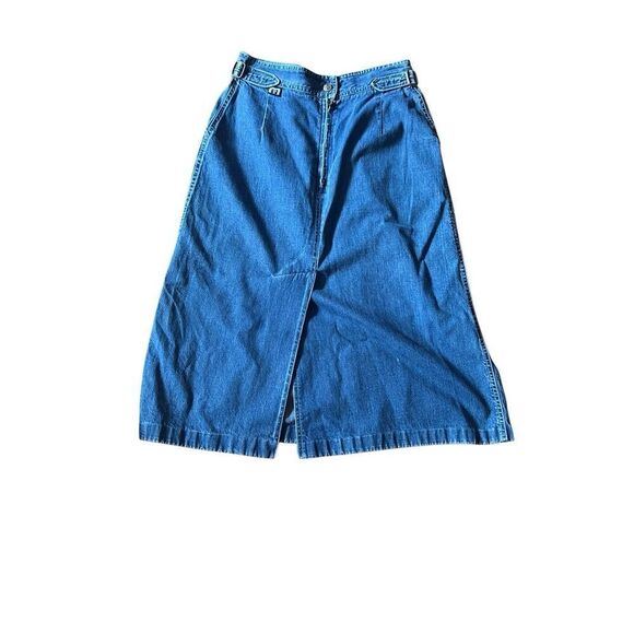 Vintage 70’s mushroom denim skirt sz S - Picture 3 of 5